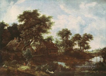 Meindert Hobbema Werke - die Wassermühle Oak Dresden Meindert Hobbema